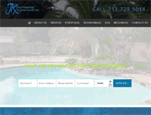 Tablet Screenshot of jrpoolplastering.com